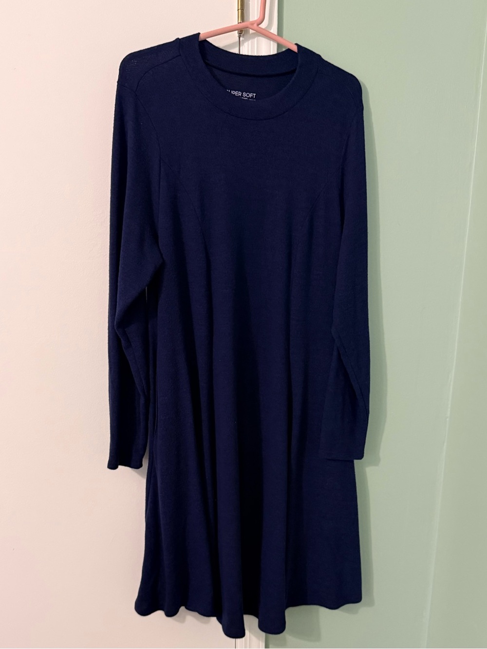 torrid Navy Super Soft Plush Long Sleeve Top